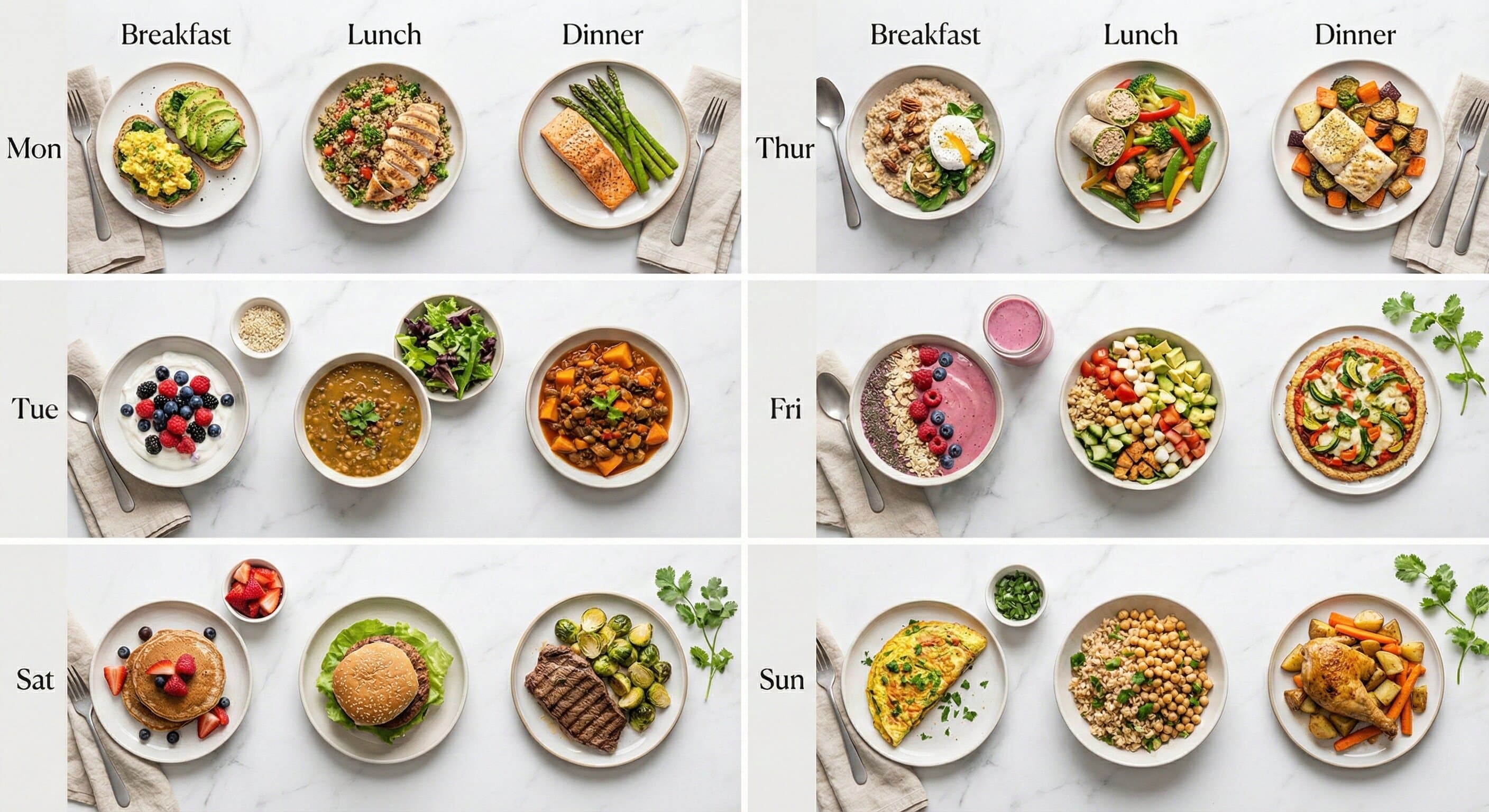High-protein 7-day meal plan for midlife women