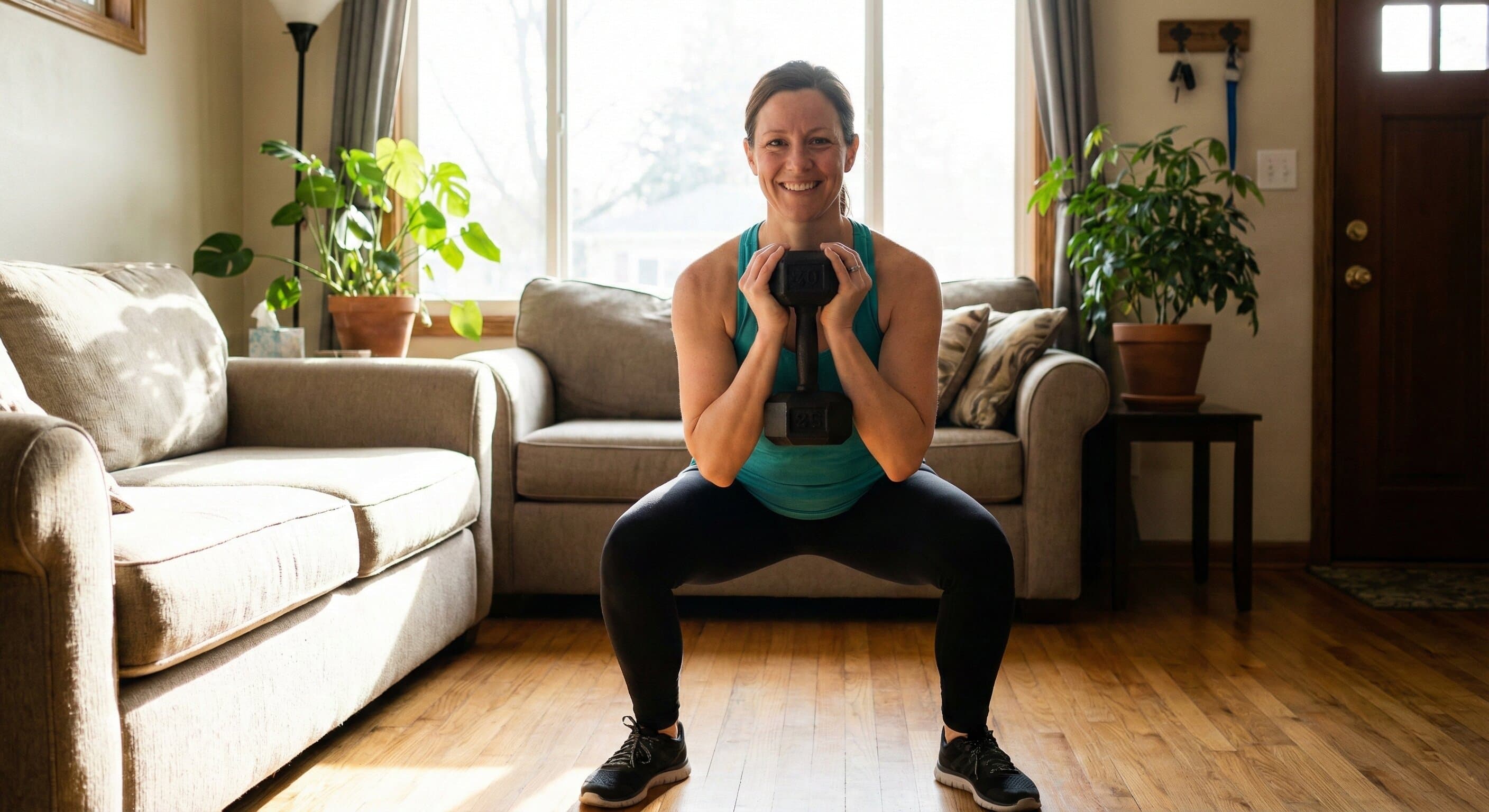 Beginner strength training for women over 40 demonstration